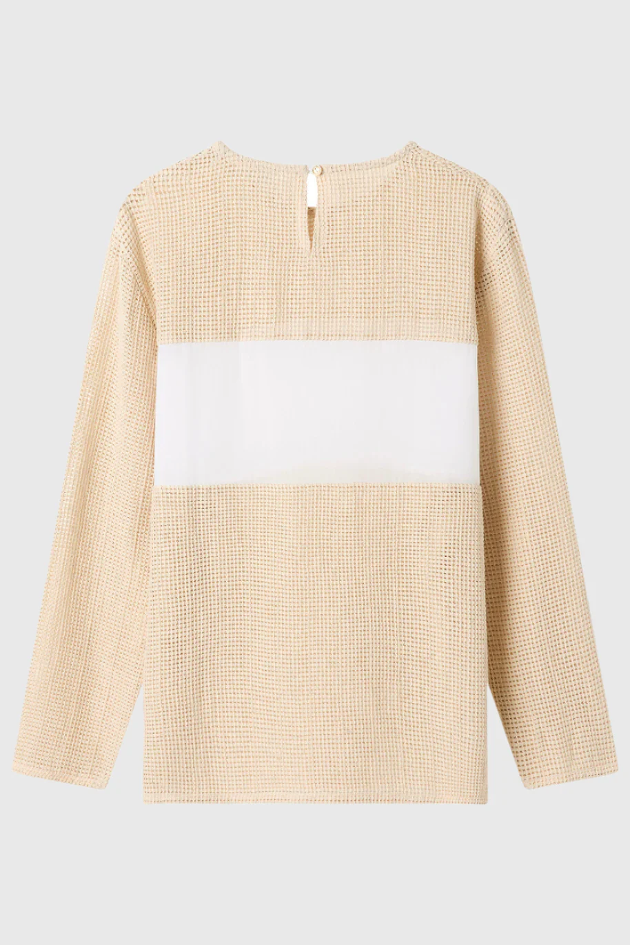 Aura Crochet Long Sleeve Top - Image 5
