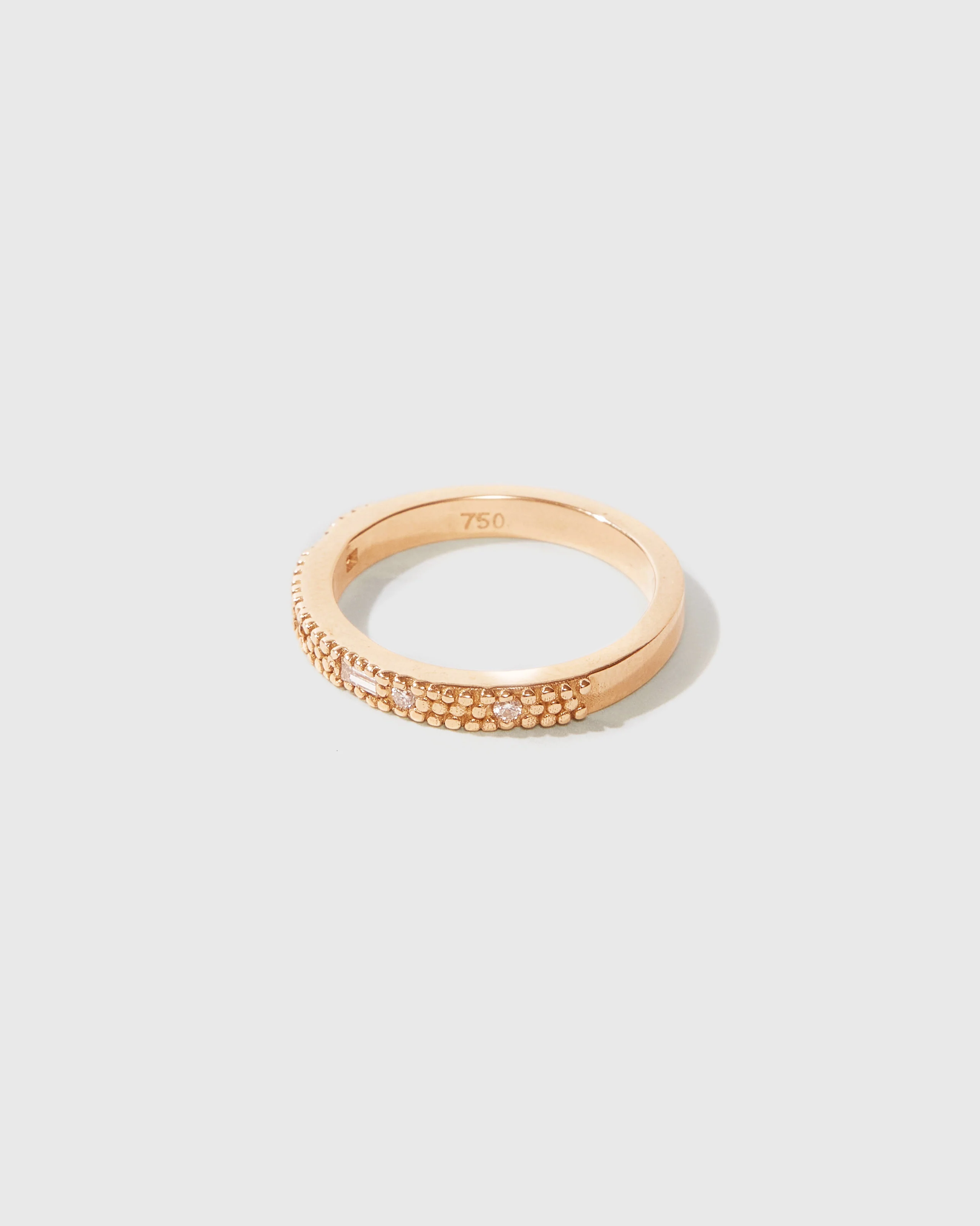 Beaded Split Diamond Band - 18ct - Image 4