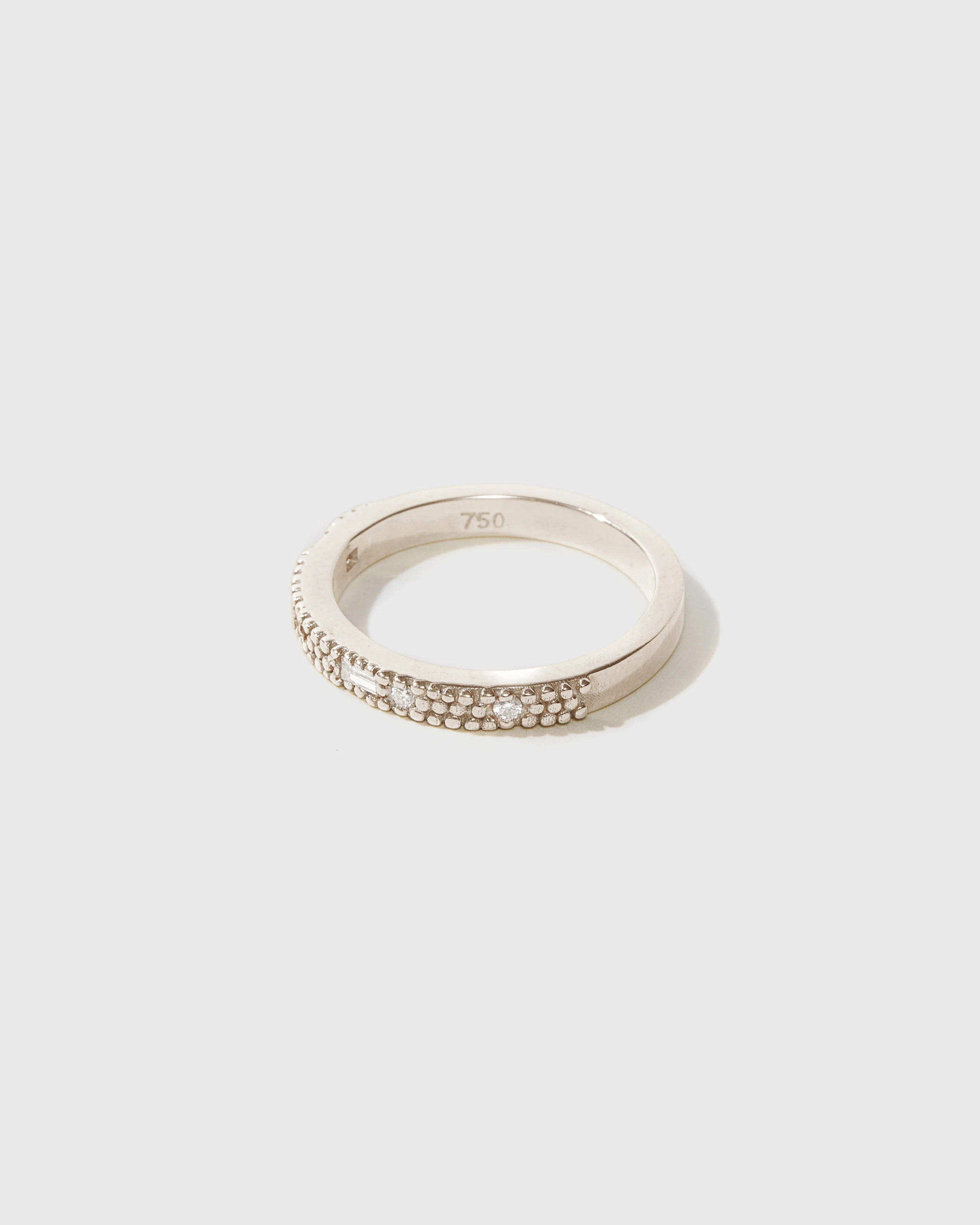 Beaded Split Diamond Band - 18ct - Image 6