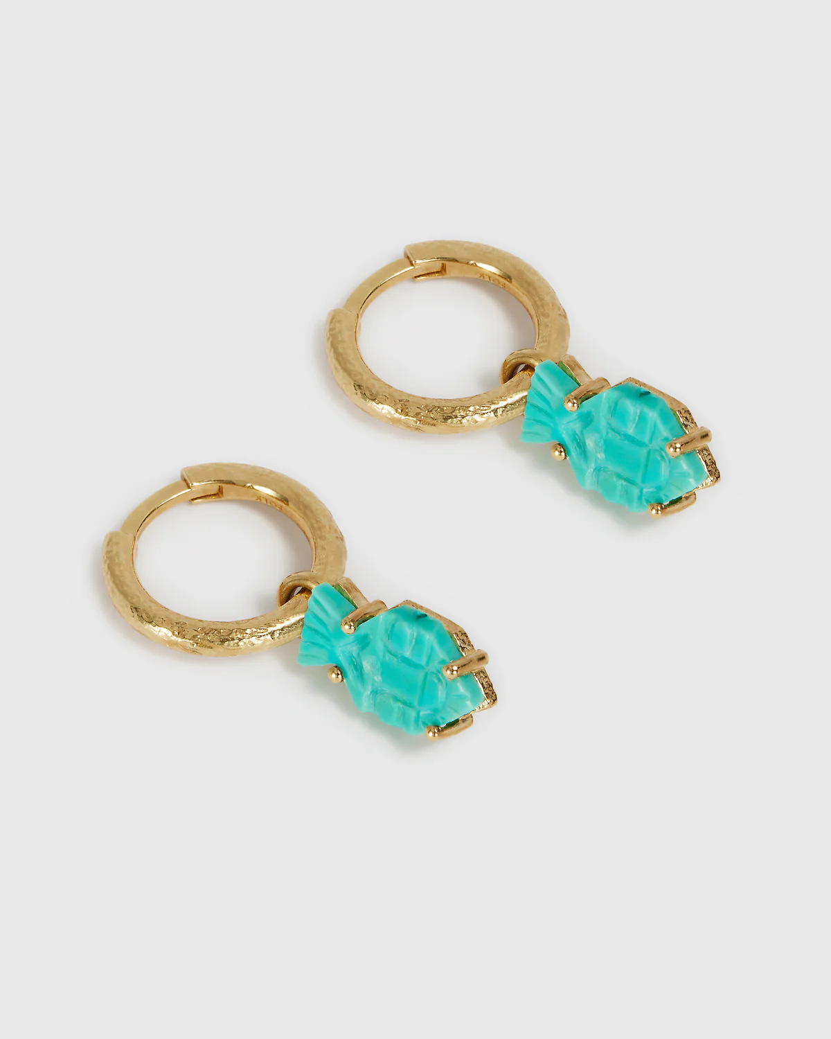 Turquoise Bes Earrings - 9ct - Image 3