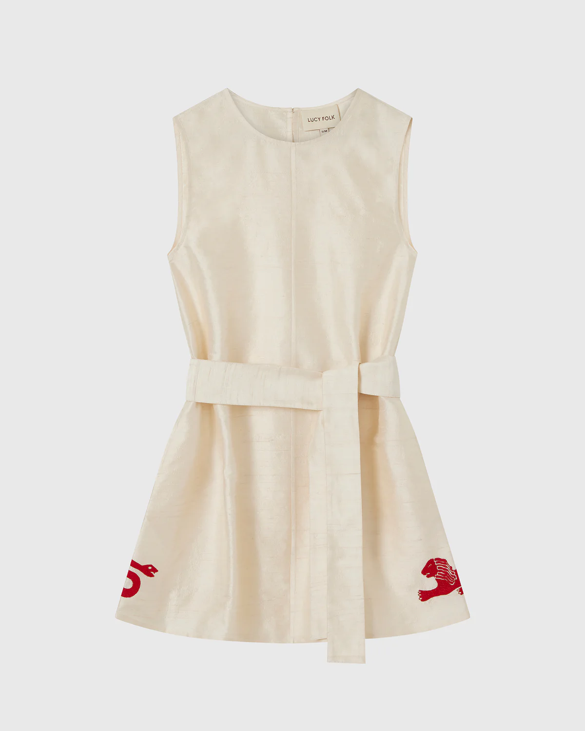 Cartouche Silk Mini Dress