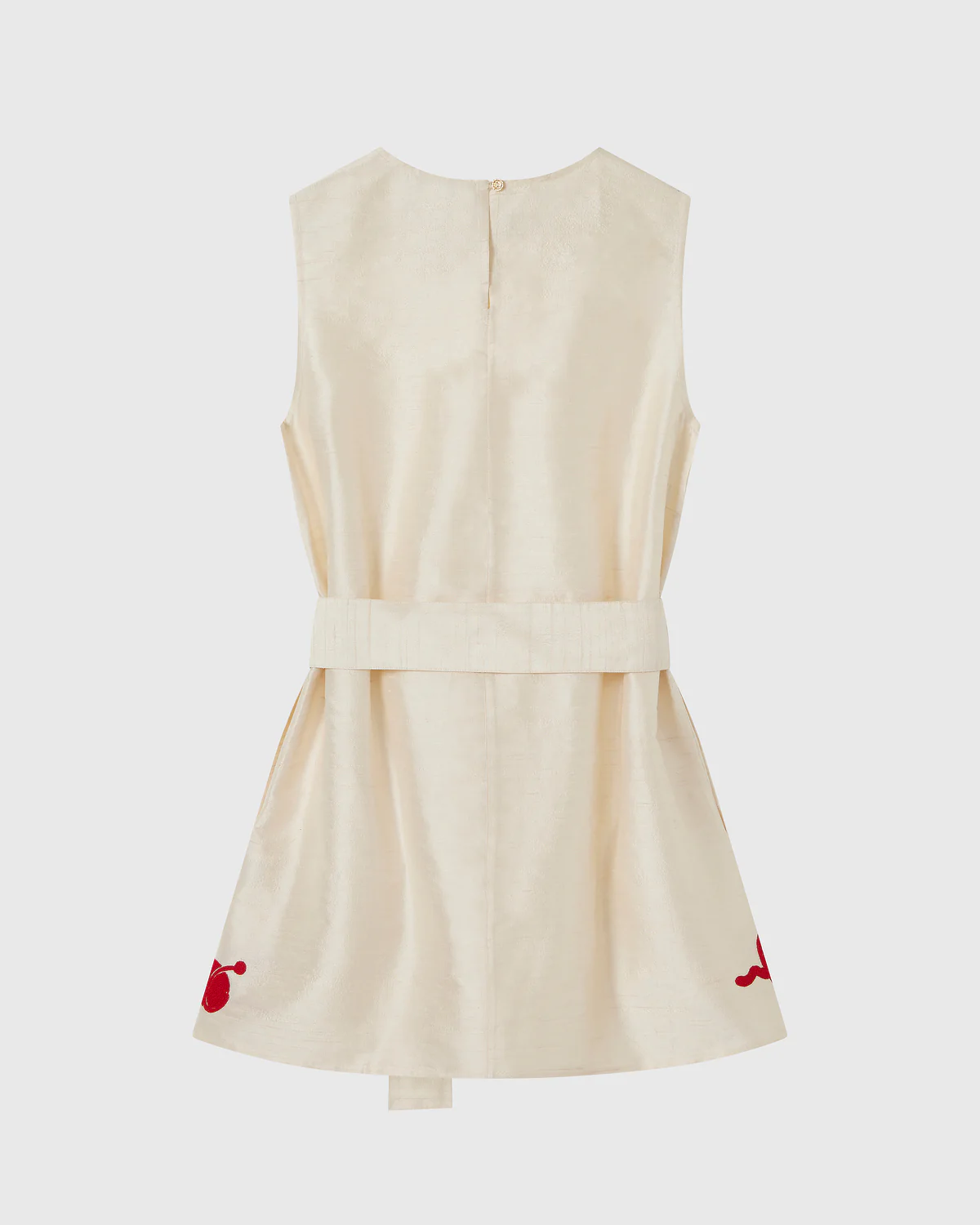 Cartouche Silk Mini Dress - Image 6