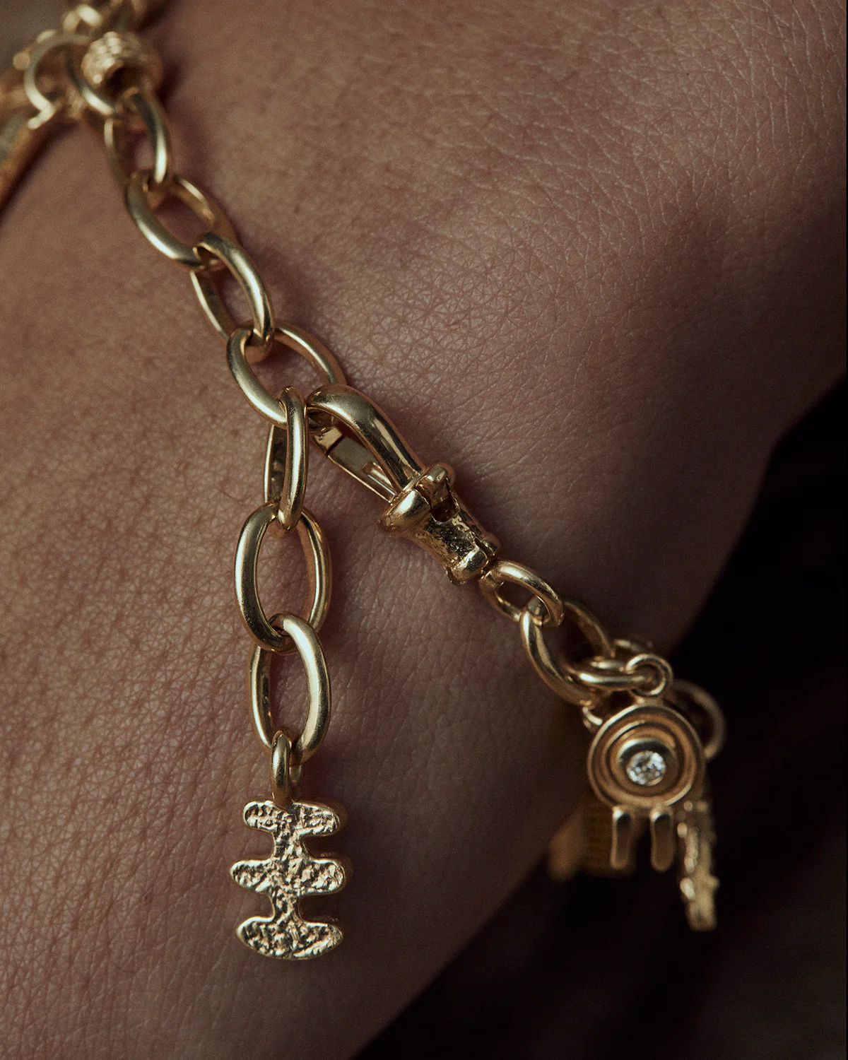 Charged Curio Charm Bracelet - 9ct - Image 3