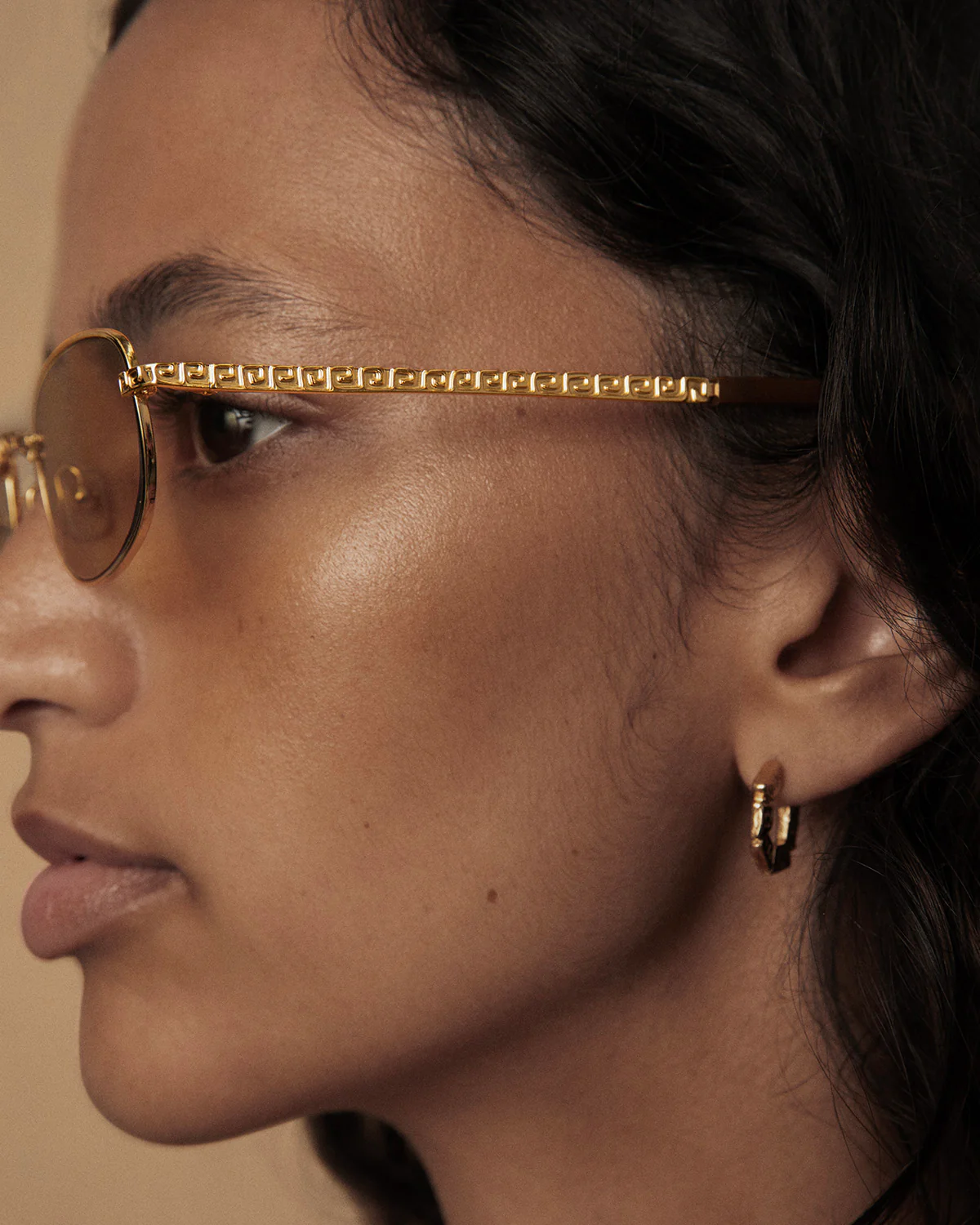 Draa Gold Plated Metal Sunglasses - Image 4