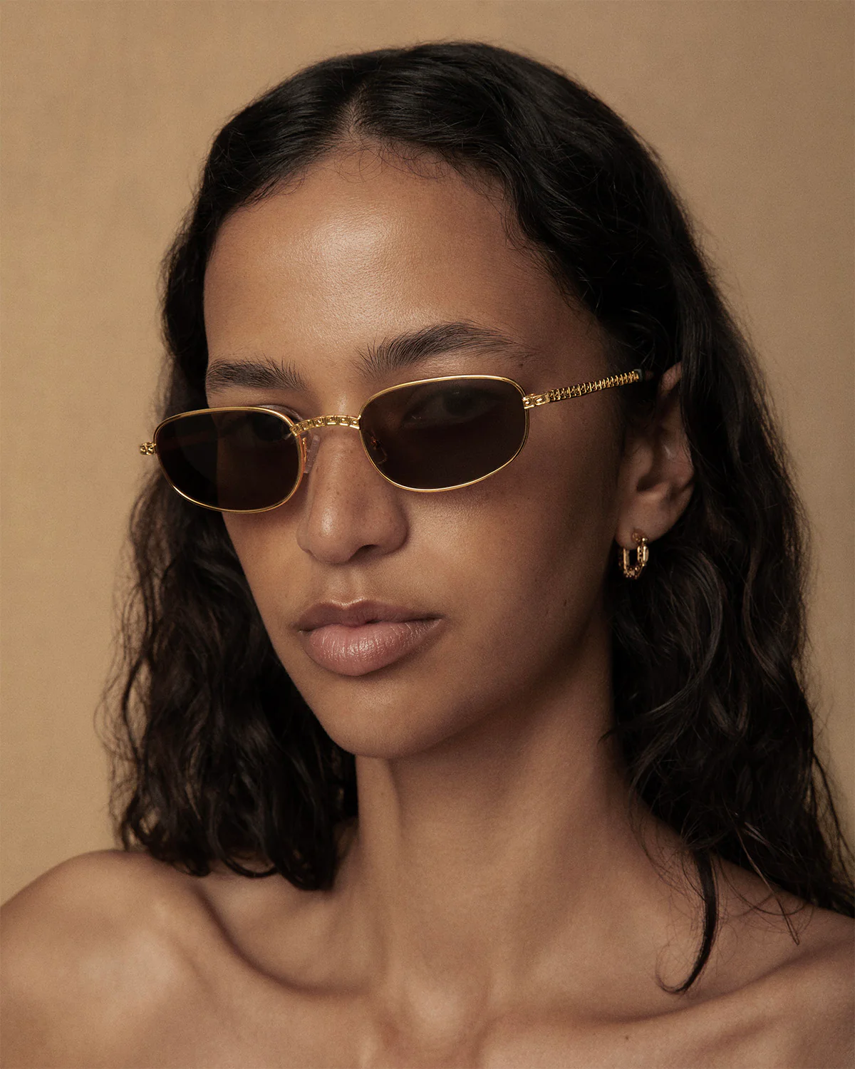 Draa Gold Plated Metal Sunglasses - Image 5