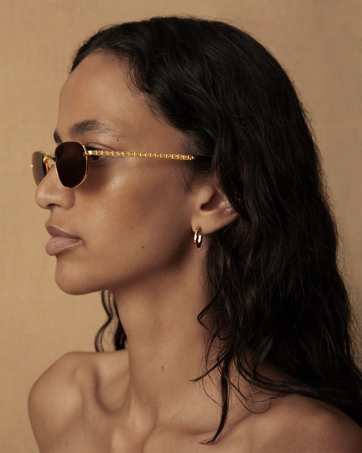 Draa Gold Plated Metal Sunglasses - Image 6