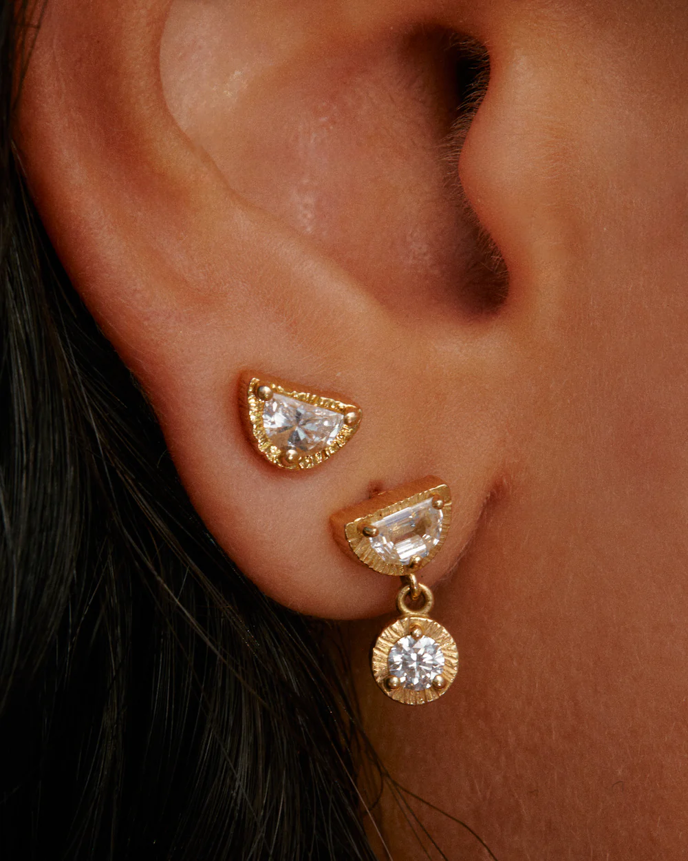 Harvest Moon Diamond Single Stud - 18ct - Image 3