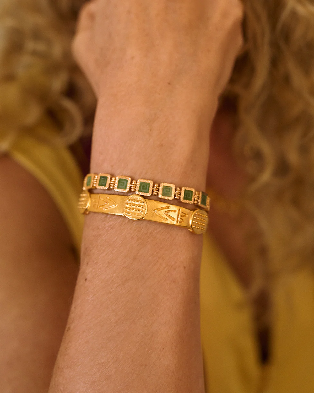 Jade Key Tennis Bracelet - Image 2