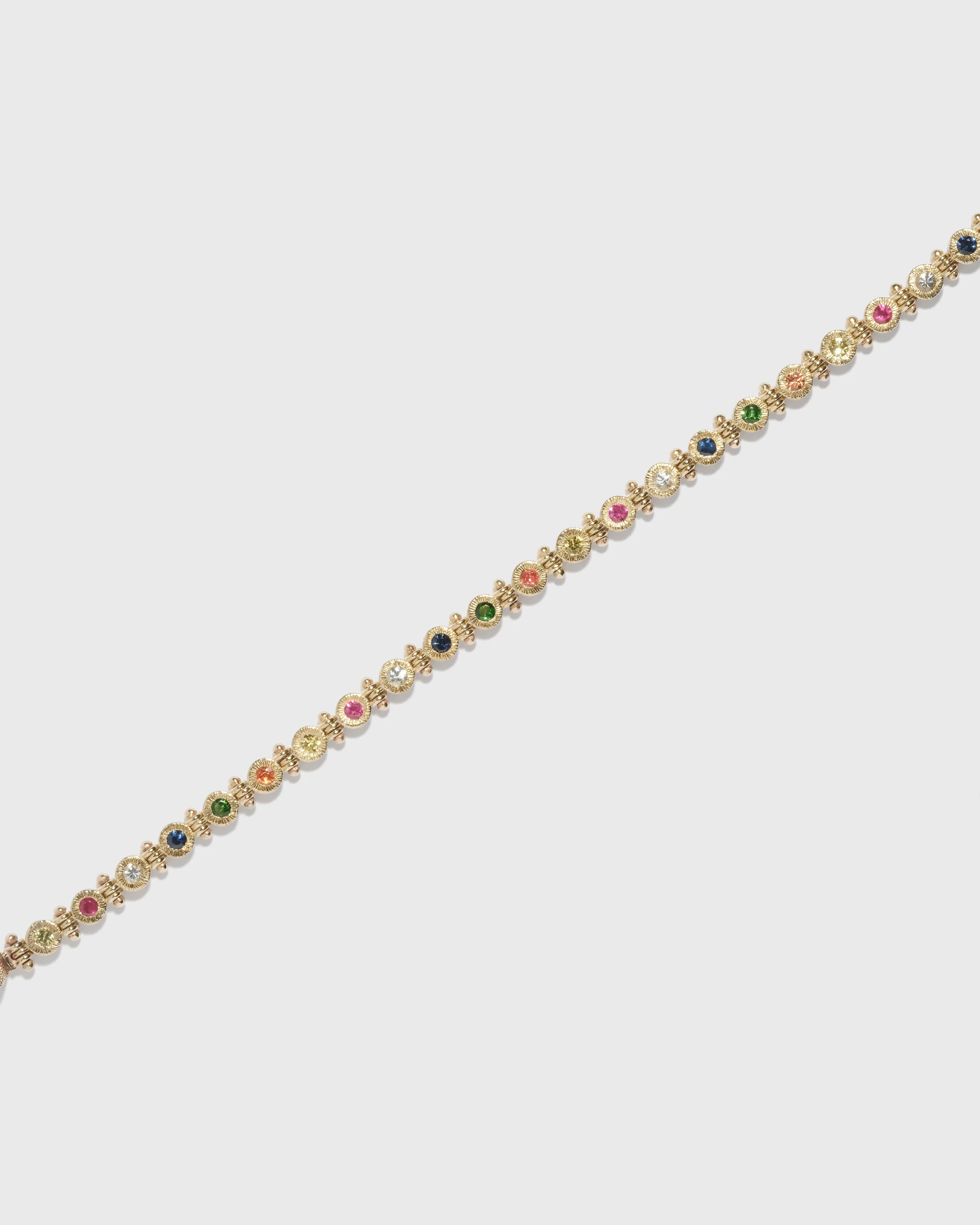 Rainbow Tennis Bracelet - 9ct - Image 3
