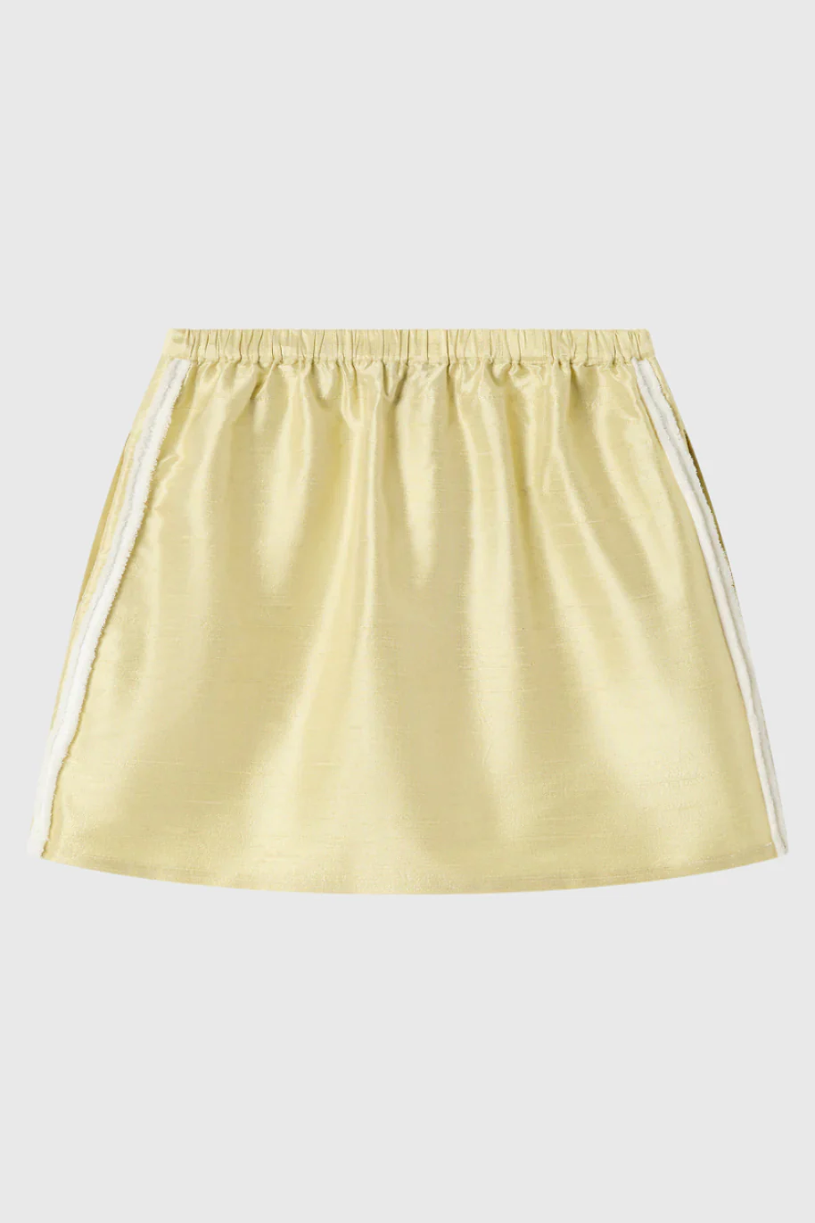 Tufted Wave Silk Mini Skirt - Image 7