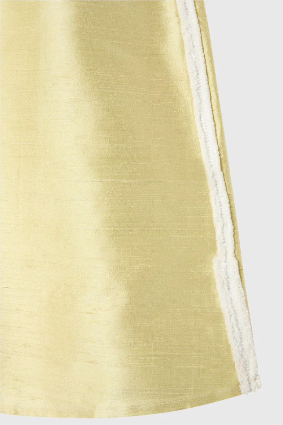 Tufted Wave Silk Mini Skirt - Image 8